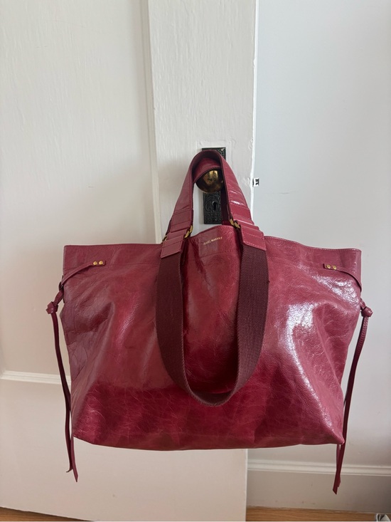 Isabel Marant Handbags - Isabel Marant Burgundy Wardy shopper tote